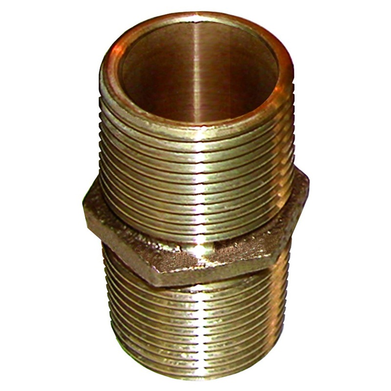GROCO Bronze Pipe Nipple – 2″ NPT [PN-2000]