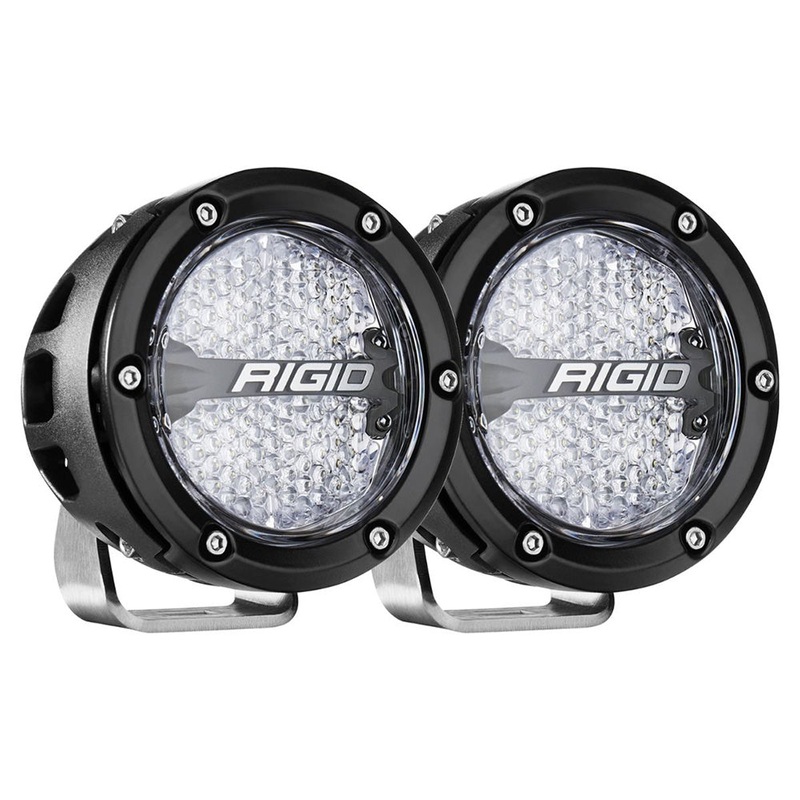 RIGID Industries 360-Series RGBW 4″ Offroad Lamp Diffused Beam w/RGBW Backlight Pods – Set of 2 [36400]