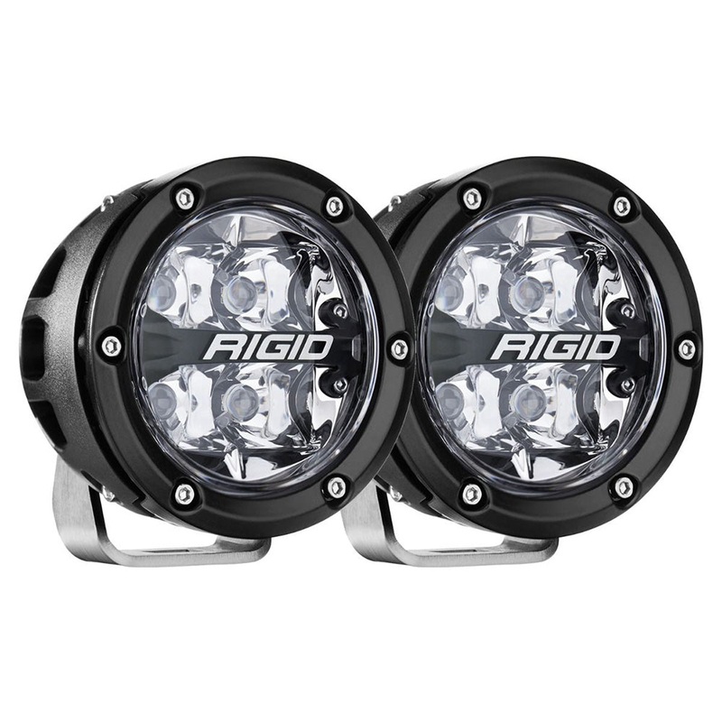 RIGID Industries 360-Series RGBW 4″ Offroad Spot Beam w/RGBW Backlight Pods – Set of 2 [36402]