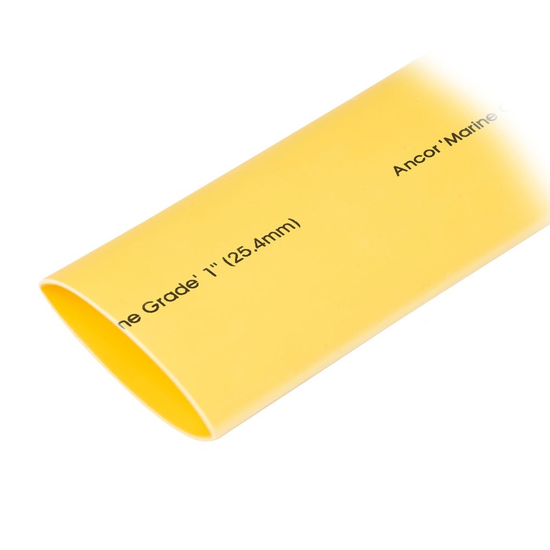 Ancor Heat Shrink Tubing 1″ x 48″ – Yellow – 1 Pieces [307948]