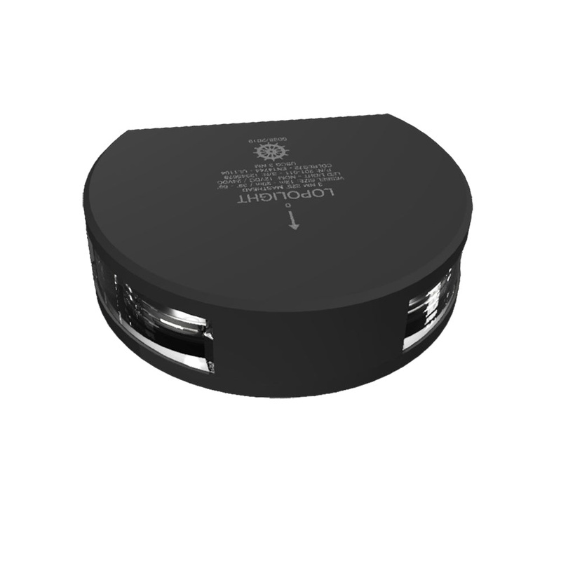 Lopolight Series 201-011 – Masthead Light – 3NM – Vertical Mount – White – Black Housing [201-011-B]