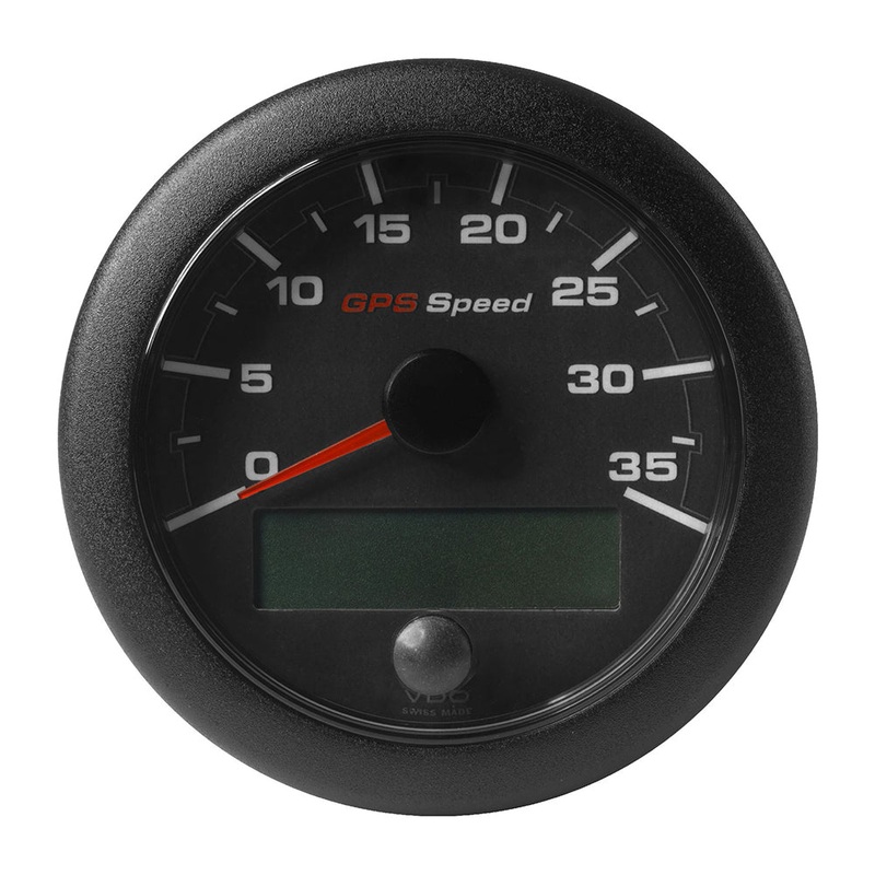 Veratron 3-3/8″ (85mm) OceanLink GPS Speedometer – Black Dial  Bezel (0-35 K/MPH/KMH) [A2C1351980001]