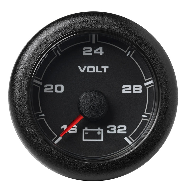 Veratron 52MM (2-1/16″) OceanLink Battery Voltage Gauge – 16 to 32V – Black Dial  Bezel [A2C1066120001]