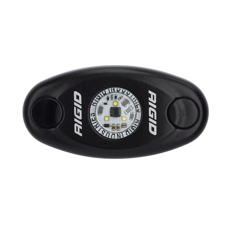 RIGID Industries A-Series Black High Power LED Light Single – Amber [480333]