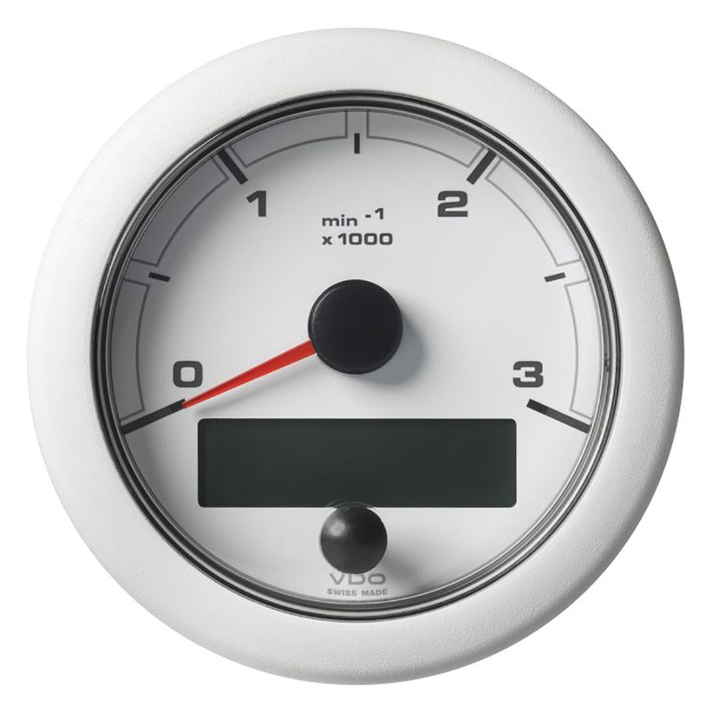 Veratron 3-3/8″ (85MM) OceanLink NMEA 2000 Tachometer – 3000 RPM – White Dial  Bezel [A2C1065670001]