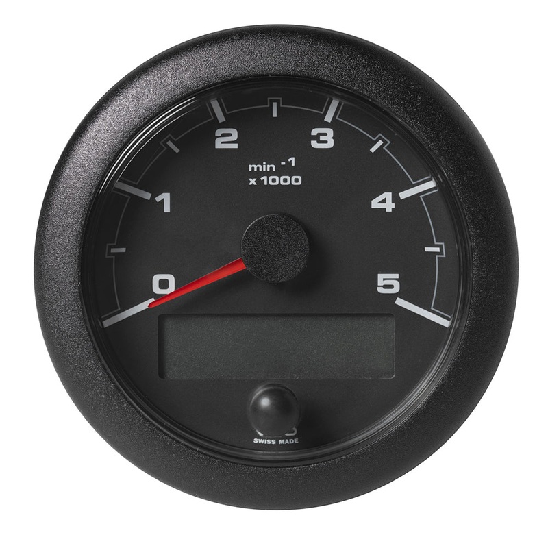 Veratron 3-3/8″ (85MM) OceanLink NMEA 2000 Tachometer – 5000 RPM – Black Dial  Bezel [A2C1065720001]
