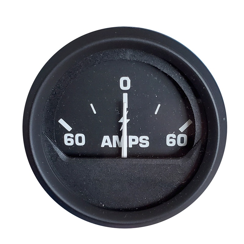 Faria Euro Black 2″ Ammeter Gauge (60-0-60 AMP) [12822]