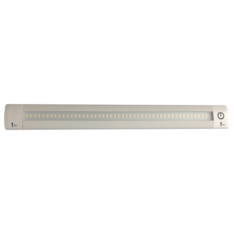 Lunasea 12″ Adjustable Linear LED Light w/Built-In Touch Dimmer Switch – Cool White [LLB-32KC-01-00]