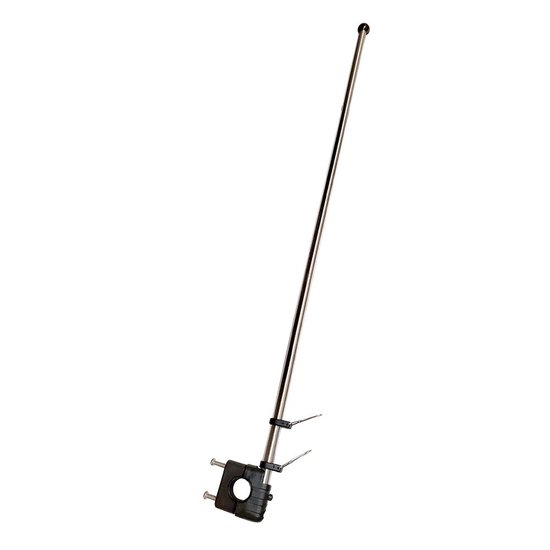 Sea-Dog Stainless Steel Rail Mount Flagpole – 30″ [327124-1]