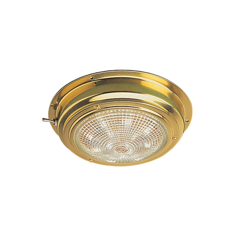 Sea-Dog Brass LED Dome Light – 4″ Lens [400198-1]