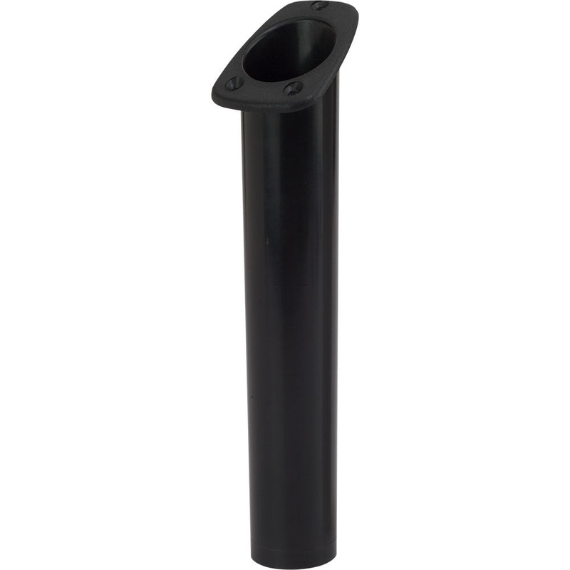 Sea-Dog Narrow Gunnel Flush Mount Rod Holder – Black [325060-1]