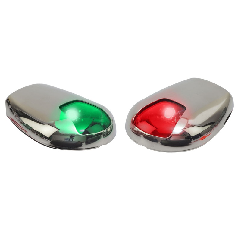 Sea-Dog Stainless Steel Side Mount LED Navigation Lights – 2 NM – Port  Starboard [400079-1]