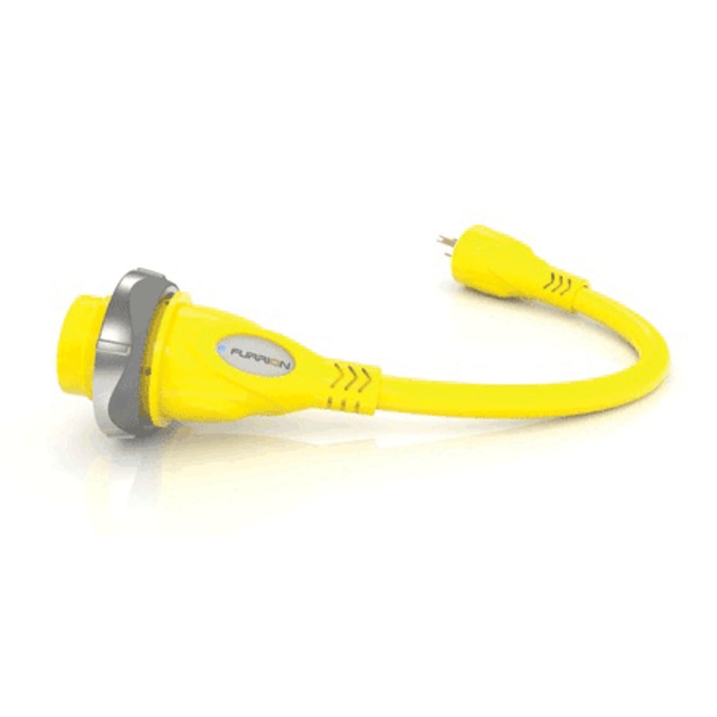 Furrion Adapter 30a To 15a Plug Yellow [381706]