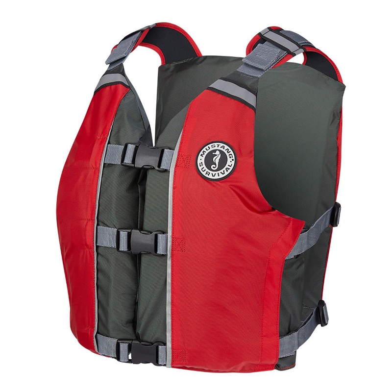Mustang APF Foam Vest – Universal – Red/Grey [MV411102-861-0]