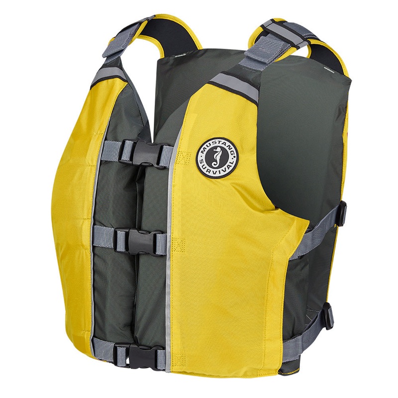 Mustang APF Foam Vest – Universal – Yellow/Grey [MV411102-222-0]