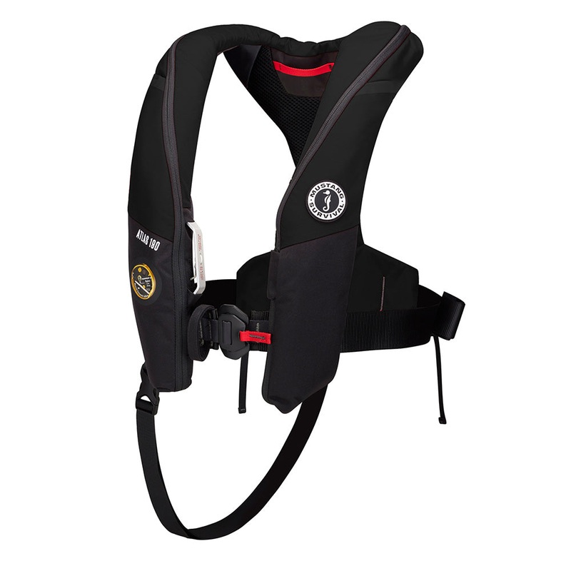 Mustang Atlas 190 DLX Open Ocean Inflatable PFD – Black [MD3195E1-13-0]