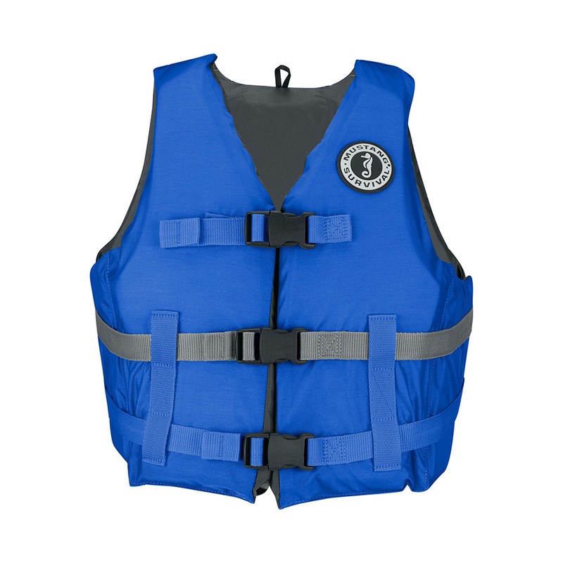 Mustang Livery Foam Vest – XS/S – Blue [MV7010-131-XS/S]