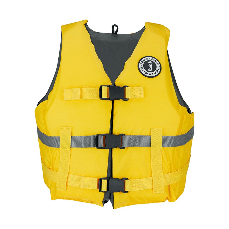 Mustang Livery Foam Vest – XS/S – Yellow [MV7010-25-XS/S]