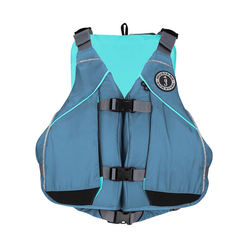 Mustang Women’s Moxie Foam Life Vest – M/L – Slate/Aqua [MV807502-853-M/L]