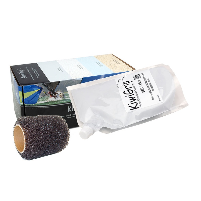 KiwiGrip 1 Liter Pouch – Grey w/4″ Roller [KG-1GP-R]