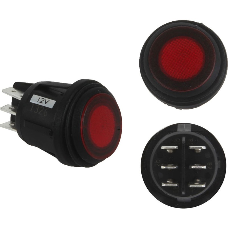 RIGID Industries 3 Position Rocker Switch – Red [40181]