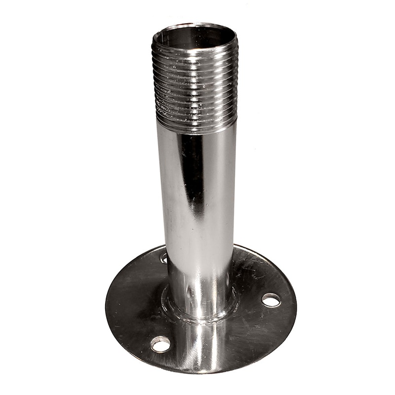 Sea-Dog Fixed Antenna Base 4-1/4″ Size w/1″-14 Thread Formed 304 Stainless Steel [329515]
