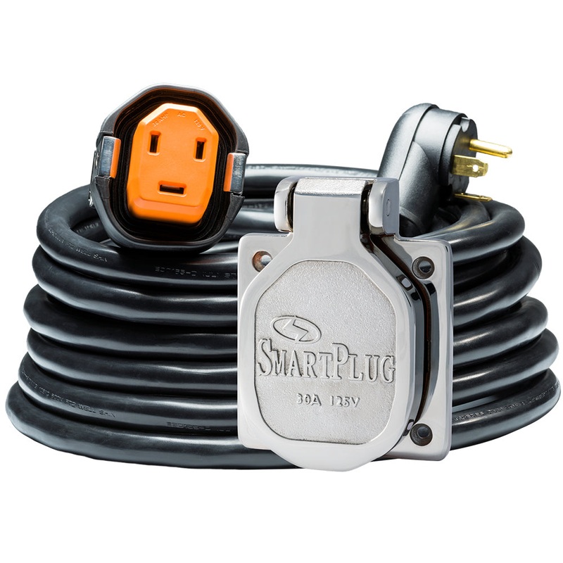 SmartPlug RV Kit 30 AMP Dual Configuration Cordset  Stainless Steel Inlet Combo – 30 [R30303BM30NT]