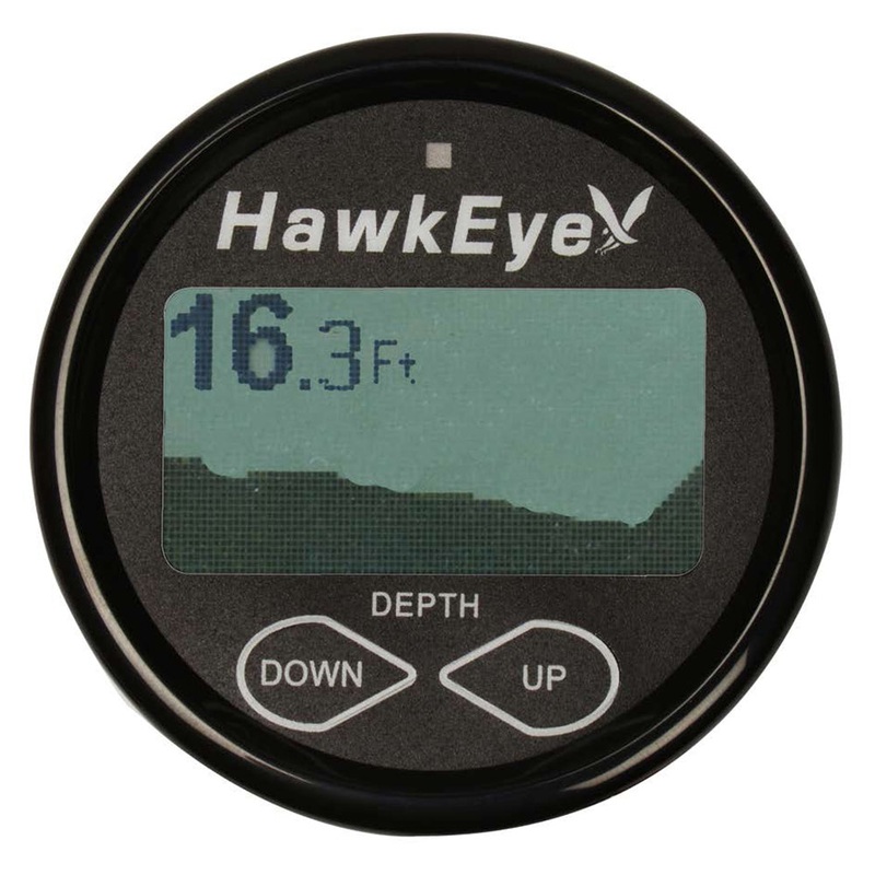 Hawkeye DepthTrax In-Dash Digital Depth  Temp Gauge – Transom Mount [DT2BX-TM]