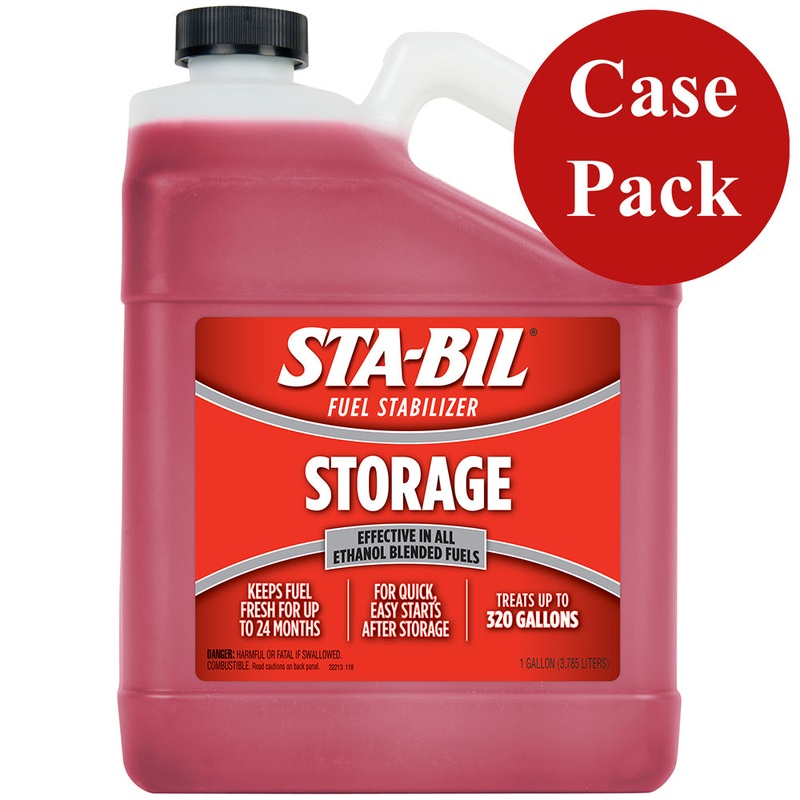 STA-BIL Fuel Stabilizer – 1 Gallon *Case of 4* [22213CASE]