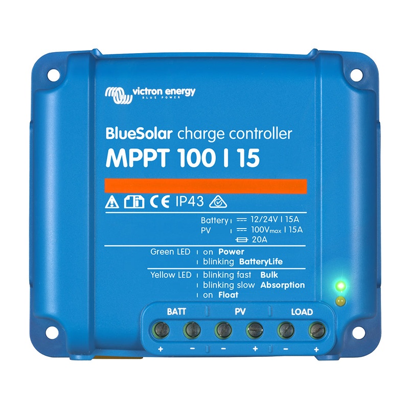 Victron BlueSolar MPPT Charge Controller – 100V – 15AMP – UL Approved [SCC010015200R]