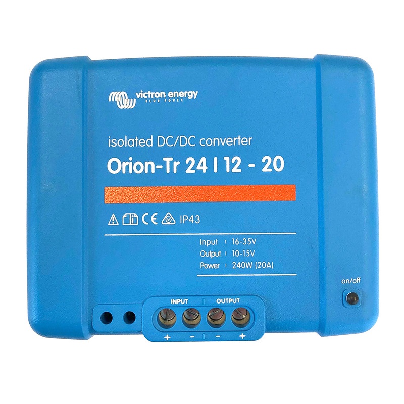 Victron Orion-TR DC-DC Converter – 24 VDC to 12 VDC – 20AMP Isolated [ORI241224110]