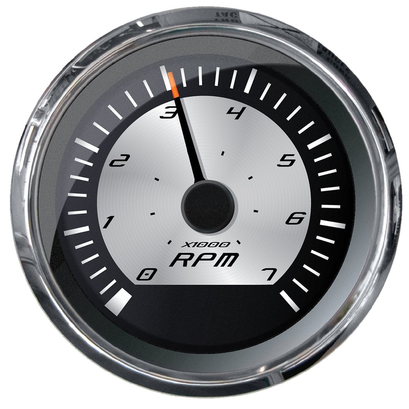 Faria Platinum 4″ Tachometer – 7000 RPM (Gas – Inboard, Outboard  I/O) [22009]