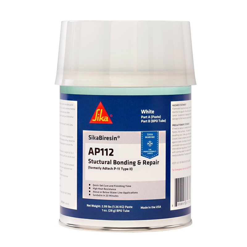 Sika SikaBiresin AP112 + BPO Cream Hardener – White – Quart [611395]