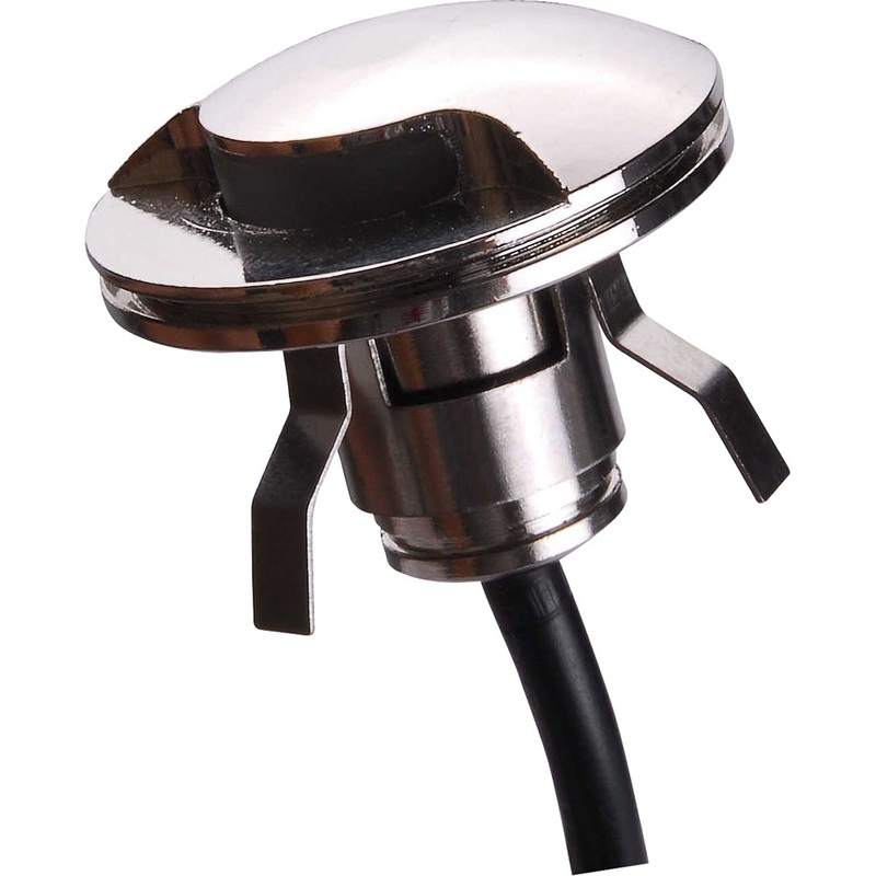 Lunasea 316 Polished Stainless Steel LED Waterproof Courtesy Light – Warm White – 12VDC Only [LLB-57WW-01-00]