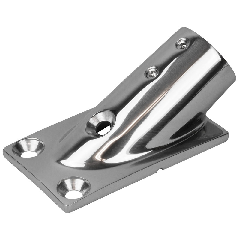 Sea-Dog Rail Base Fitting Rectangular Base 30 316 Stainless Steel – 1-7/8″ x 3-3/16″ – 1″ OD [281301-1]