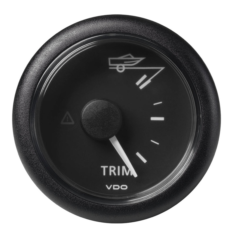 Veratron 52MM (2-1/16″) ViewLine Trim Indicator Gauge Up/Down – Black Dial  Round Bezel [A2C59514180]