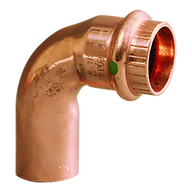 Viega Propress 1/2″ – 90 Copper Elbow – Street/Press Connection – Smart Connect Technology [77347]