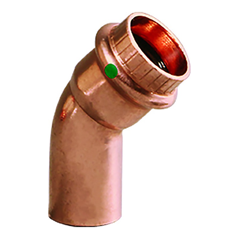 Viega ProPress 3/4″ – 45 Copper Elbow – Street/Press Connection – Smart Connect Technology [77053]
