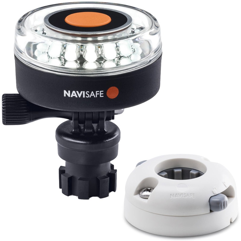 Navisafe Navilight 360 2NM White w/Navimount Base  Horizontal Mount – White [040KIT5]
