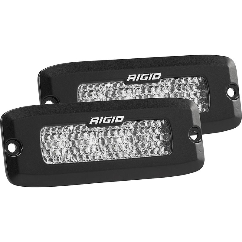 RIGID Industries SR-Q Series PRO Spot Diffused LED – Flush Mount – Pair – Black [925513BLK]