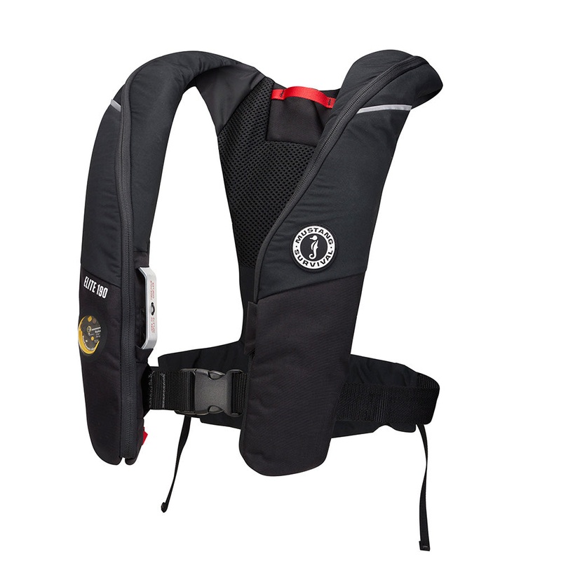 Mustang Elite 190 Offshore Inflatable PFD – Black [MD3170-13-0]