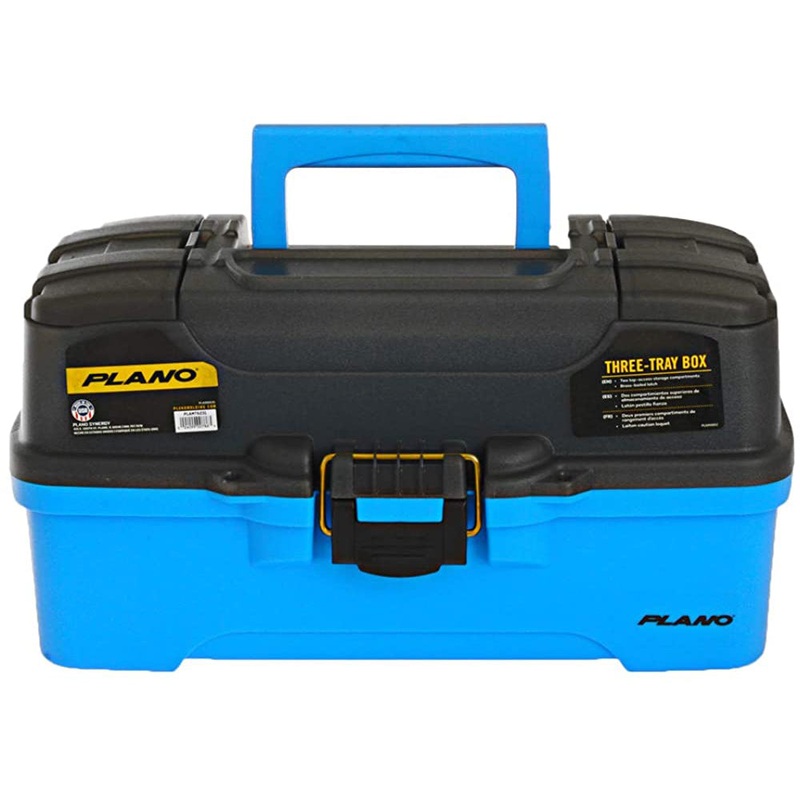 Plano 3-Tray Tackle Box w/Dual Top Access – Smoke  Bright Blue [PLAMT6231]