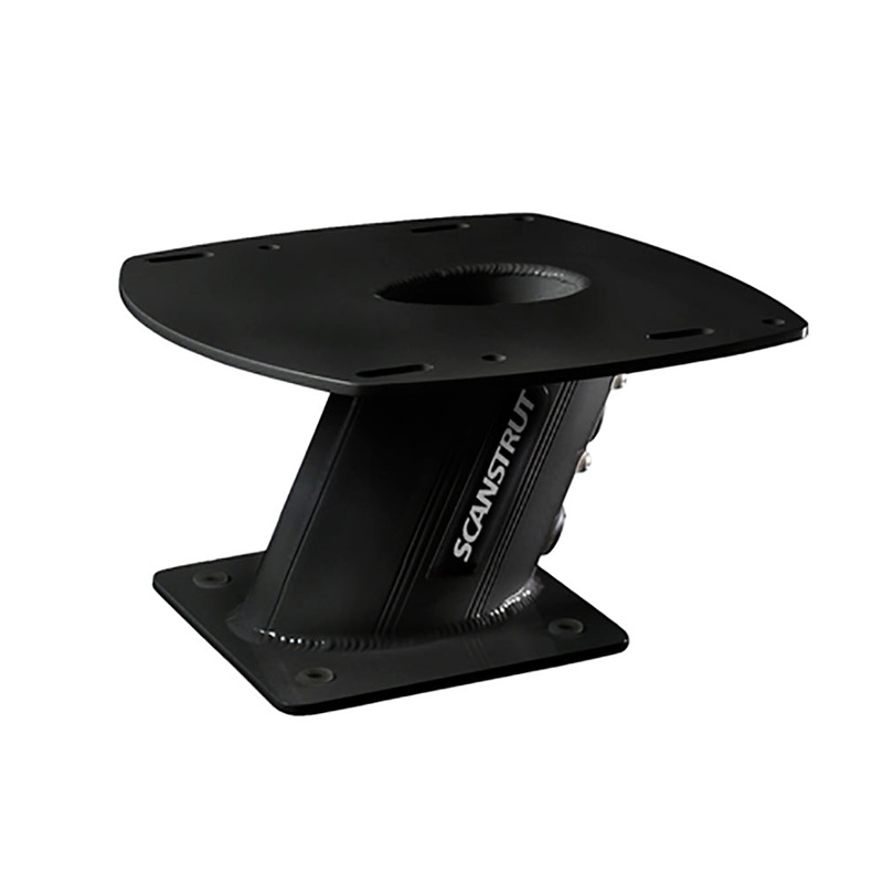 Scanstrut APT-150-01-BLK – Aluminum PowerTower Radar Mount – 6″ Aft Leaning – Black [APT-150-01-BLK]