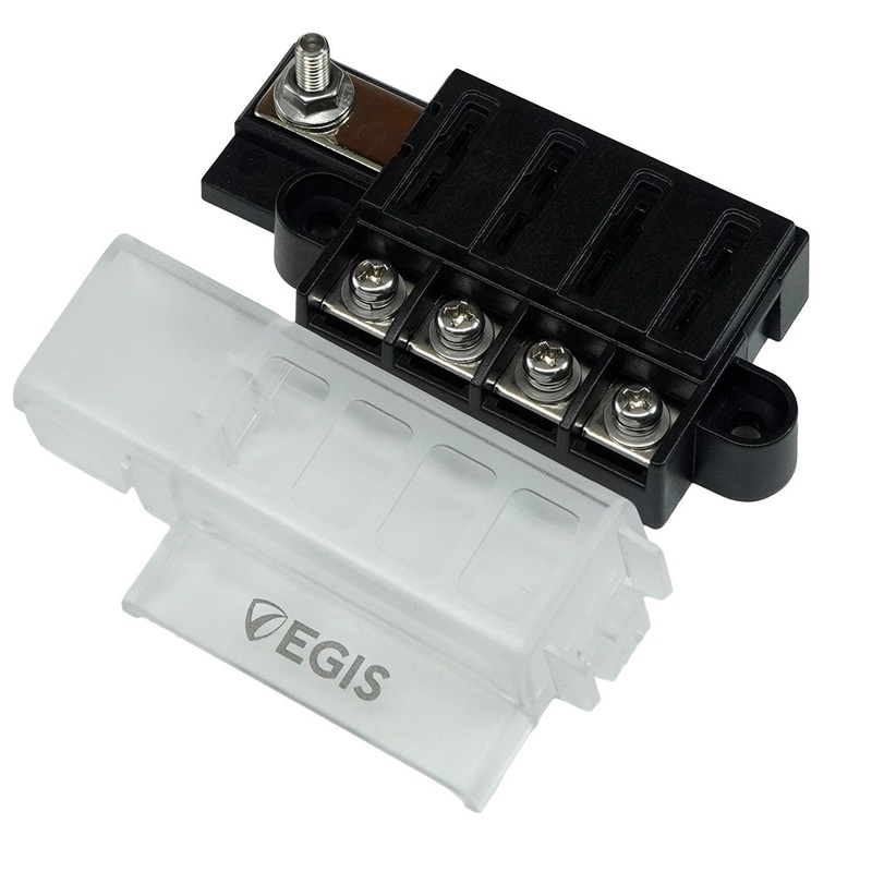 Egis RT Fuse Block – 4 Circuit w/Cover [8045]