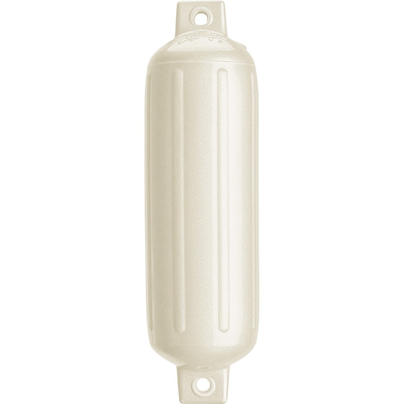 Polyform G-4 Twin Eye Fender 6.5″ x 22″ – Metallic White [G-4 METALLIC WHITE]
