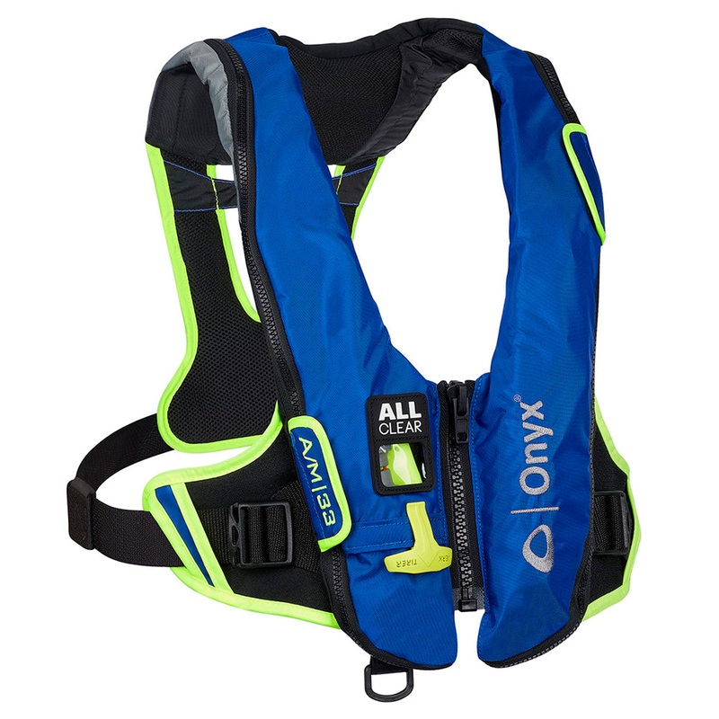 Onyx Impulse A/M-33 All Clear Auto/Manual Inflatable Life Jacket – Blue [132800-500-004-21]