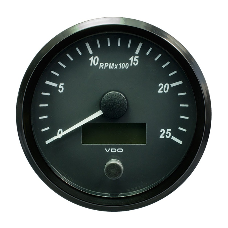 VDO SingleViu 100mm (4″) Tachometer – 2500 RPM [A2C3832820030]