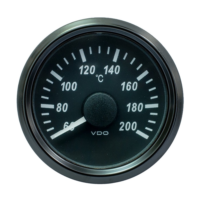 VDO SingleViu 52mm (2-1/16″) Cylinder Temp. Gauge – 200C – 471-14 Ohm [A2C3833520030]