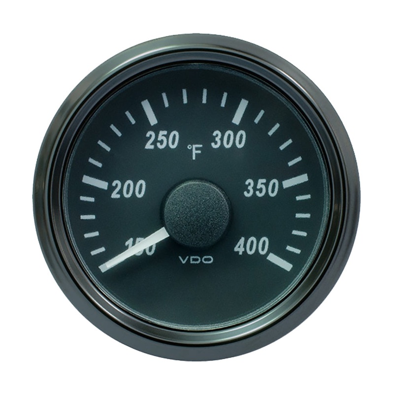 VDO SingleViu 52mm (2-1/16″) Cylinder Temp. Gauge – 400F – 471-14 Ohm [A2C3833530030]