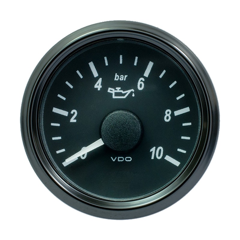 VDO SingleViu 52mm (2-1/16″) Oil Pressure Gauge – 150 PSI – 0-4.5V [A2C3832700030]